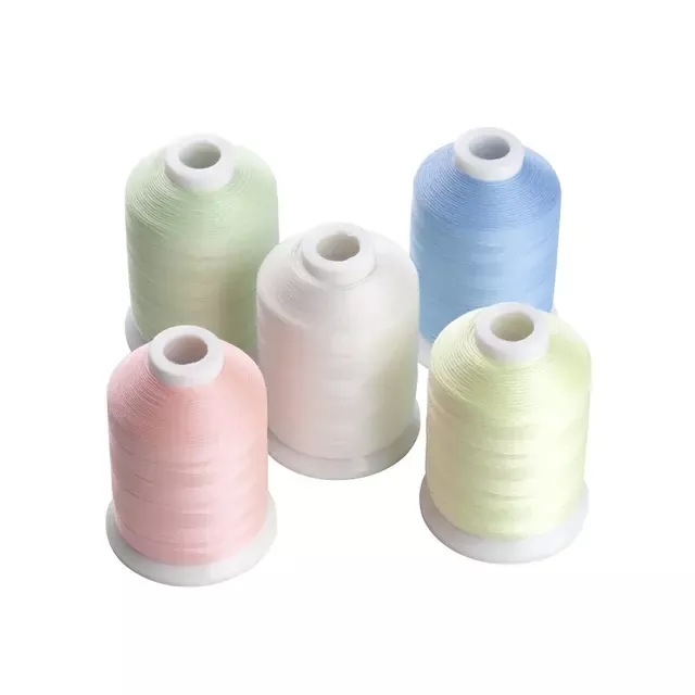 Lysende broderitråd Polyester 150D/2 3000m